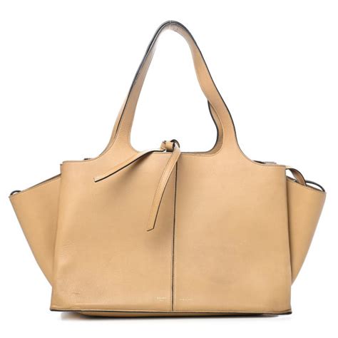 celine tri fold medium|CELINE Supple Natural Calfskin Medium Tri.